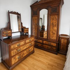 Antique Walnut Bedroom Suite