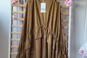 dress bnwt Zara summer dress small khaki shade small