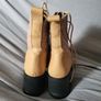 Leather woman heels boots camel 42 NEW Image 3