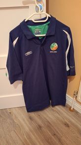 Vintage Ireland Umbro Polo Shirt early 2000's XL