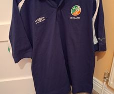 Vintage Ireland Umbro Polo Shirt early 2000's XL
