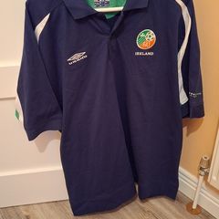 Vintage Ireland Umbro Polo Shirt early 2000's XL