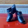 Fab New AllSaints black slide on wedge heel mules size 40. Image 5