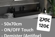 LED Bathroom Mirror Defogger Antifog 50x70cm