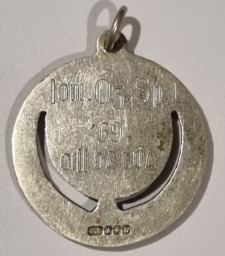 GAA Silver Medal Engraved & Hallmarked 1964 Clare Juvenile Hurling Killaloe? 9.6g