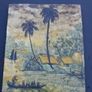 Antique two Asian Paintings 11.4" x 8"   11,5 x 8" Image 8