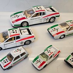 Italia 90 Ferrari Testarossa 308 GTB Fiat Uno Tipo Bburago Model Cars 1/43 1/24 and 1/18 Scale