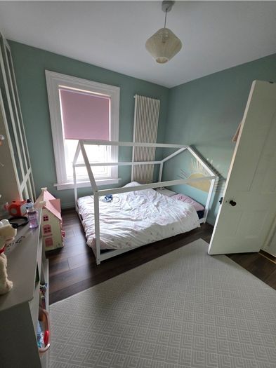 House Floor Bed, European Double 140x200cm, and Silentnight Mattress