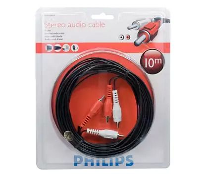 Stereo audio cable 10 Meter Philips