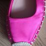 Zara Fusia Pink Satin Espadrille Flats Image 5