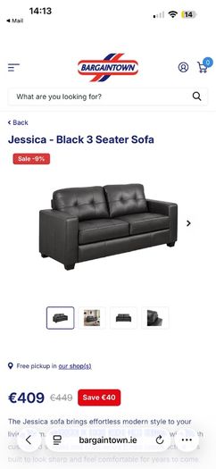 3 seater sofa
