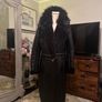 Stunning Leather/Faux Fur Coat/Jacket size 50 Image 2