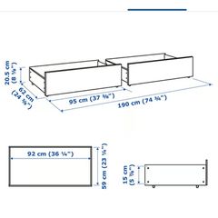 Under bed storage drawers
