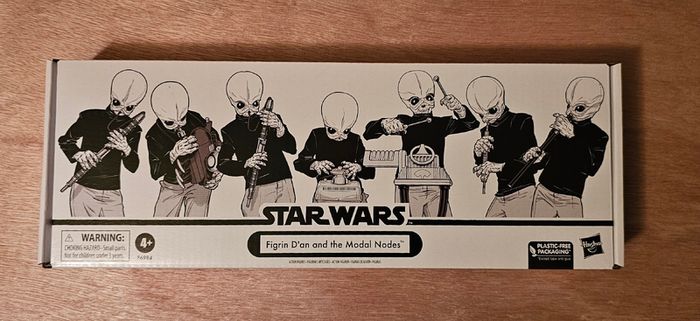 Star Wars Set Of 7 Figures Figrin D'an & The Modal Nodes Set 3.75 " Scale From The New Vintage Wave New & Unopened
