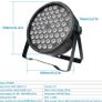 Stage Lights Strobe Lights LED Par Lights 54  1.5w RGB 3 in 1 DMX512 Lightweight Disco Light DJ Light for Party Wedding Club Bars Show (FREE POSTAGE) Image 2