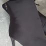 beautiful rhinestones zip front black boots size 41 Sergio todzi Image 10