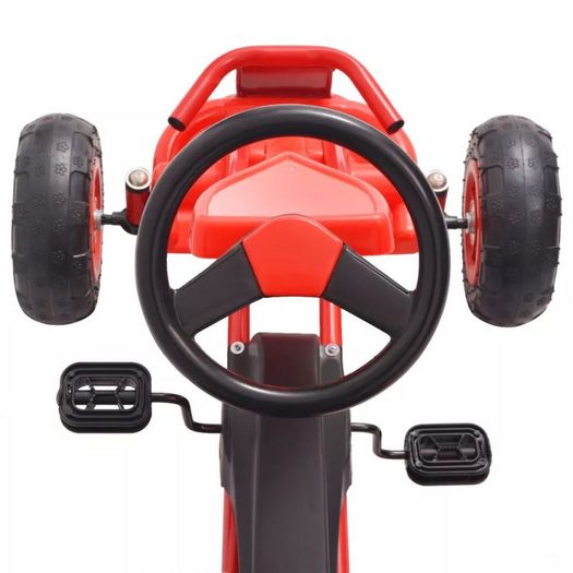 Pedal Go-Kart with Pneumatic Tyres Red