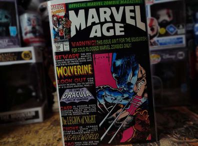 Marvel Age ! Issue #105 ! Official Marvel Zombie Magazine ! 1991 ! by Marvel !