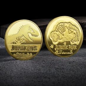 Souvenir Coin REPLICA Commemorative Coins Medallion Badges Coins Jurassic Park Dinosaurs Coins