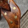 Beautiful brass inlayed lamp/occasional table Image 4