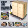 400kg capacity Platform Truck Heavy Duty Trolley with 2 bungee cords with hooks Multipurpose Utility Trolley - Versatile Folding Image 8