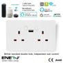 Smart Wi-Fi Twin Socket with USB Image 3