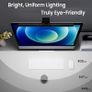 Quntis Wireless Monitor Light bar with Remote & Touch Control, 40cm PC Curved Computer Monitor Lamp Auto Stepless Dimming and Color Temperature, Eye Protect Desktop PC Screen Anti-Blue Light Bar [Energy Class A] Image 7