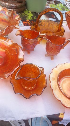 A Selection Of Vintage Carnival Glass