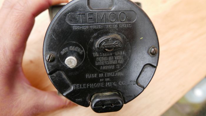 Vintage Temco Electric Art Deco clock made by Telephone Mfg. Co.