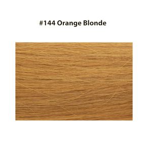 Micro Ring Hair Extensions 20" Double Drawn I Tip Remy Hair 25g - #144 Orange Blonde