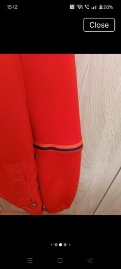 Adidas red zipped top 13/14