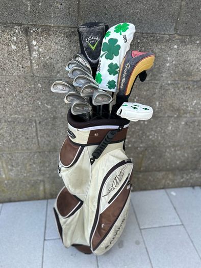 Full set of golf clubs