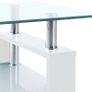 Rectangle Glass Coffee Table Modern Living Room - Free Delivery Nationwide Image 9
