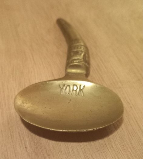 Decorative brass spoon, D18 post 3e