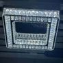 Crystal Chandelier with stainless steel and mirrored finish. 3 colour options. Remote Control. Image 4