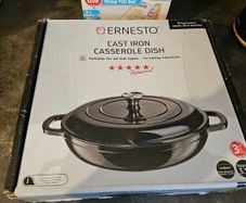 Ernesto Cast Iron Casserole Dish (30cm) Best for Christmas Party's