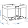 TUFFING Bunk bed frame, dark grey, 90x200 cm Image 5