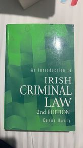 An Introduction to Irish Criminal Law