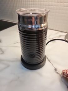 Black Nespresso Aeroccino 3 Milk Frother
