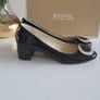 MICHAEL KORS Pauline black patent pumps Sz 7UK - Rrp 160 (New) Image 6