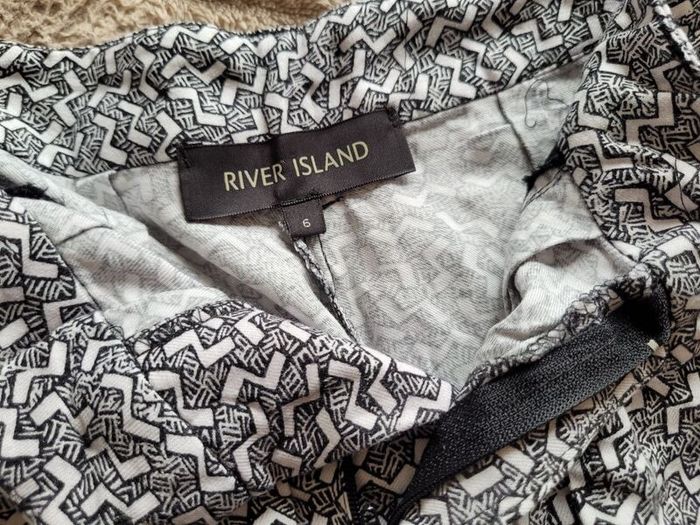 River Island Black & White Printed Leggings
