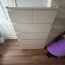 IKEA MALM White Chest of Drawers Image 2