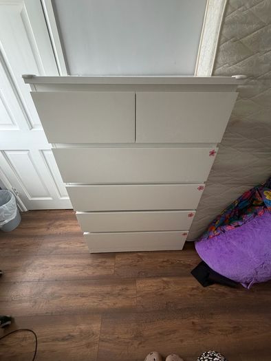 IKEA MALM White Chest of Drawers