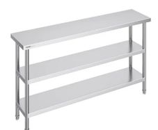 Stainless Steel Food Prep Table Commercial Kitchen Work Table 35.6x152.4 cm