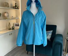 Ladies Blue Windbreaker Jacket from Dunnes Stores Size: UK 14 / EU 42
