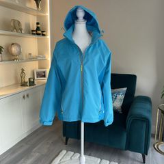 Ladies Blue Windbreaker Jacket from Dunnes Stores Size: UK 14 / EU 42