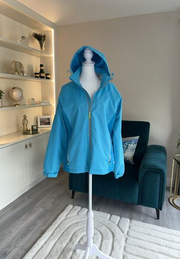 Ladies Blue Windbreaker Jacket from Dunnes Stores Size: UK 14 / EU 42