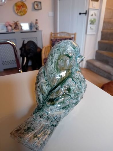 meadows and byrne heavy glazed bird ornament