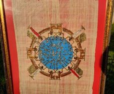 Egyptian Art Vintage Papyrus Handmade - Egyptian Museum Cairo