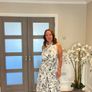 one shoulder pleated monochrome dress Image 2